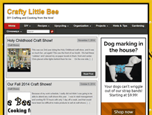 Tablet Screenshot of craftylittlebee.com